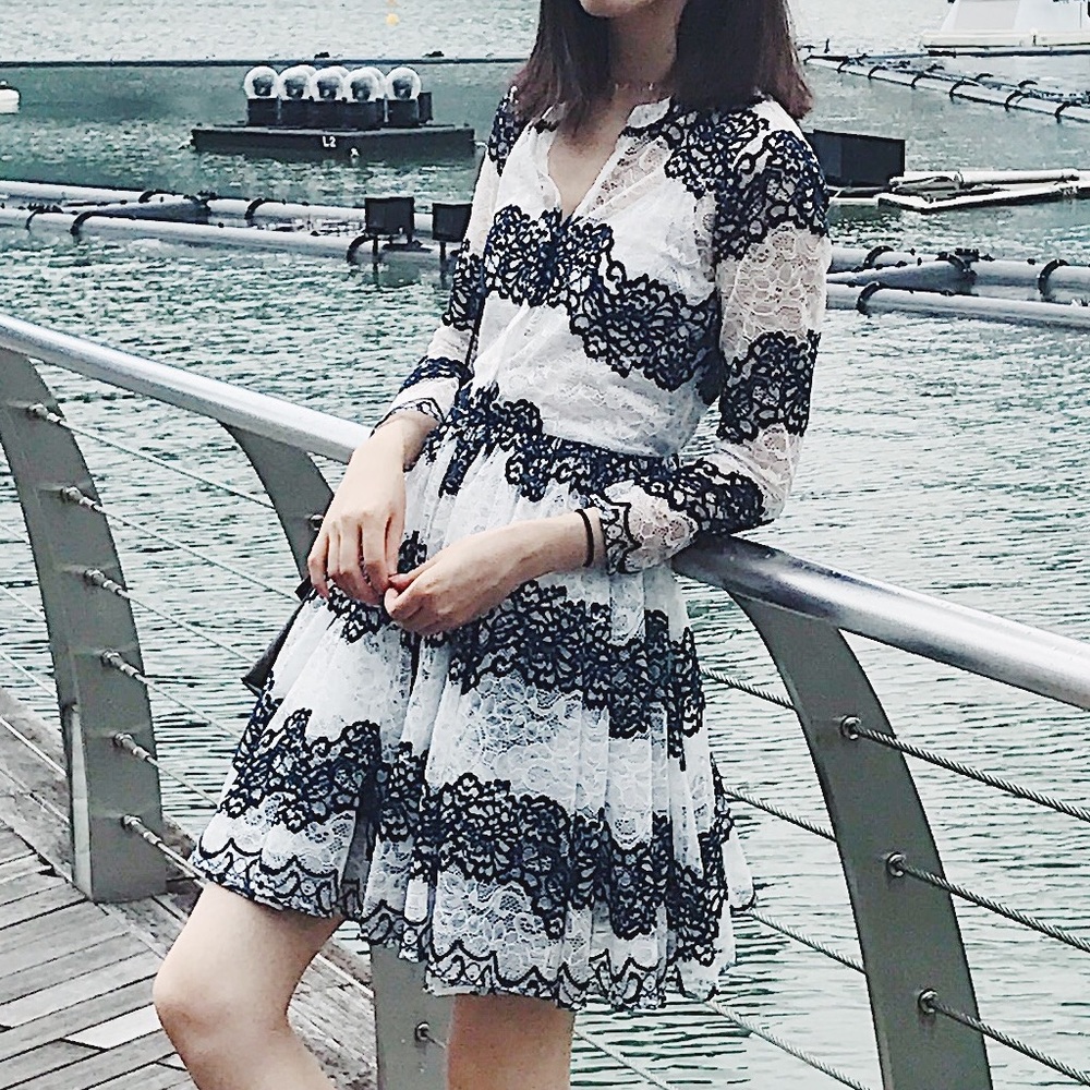 MAJE lace dress